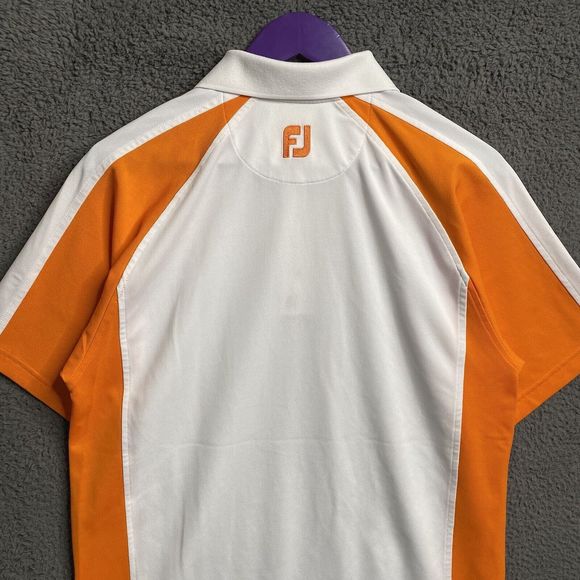 FootJoy Polo Polyester Men Size Small White Color Block - Picture 12 of 16